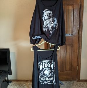 Lot of Two Torrid Walking Dead Tank Top Size 5